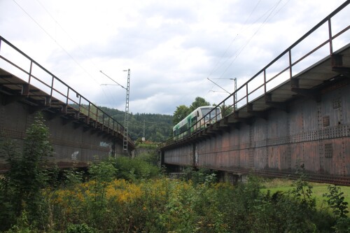 VT 650 Regionalverkehr Tuttlingen Bahnhof Donau Eisenbahnbrücke 2025 Sep7