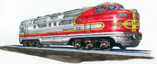 Santa FE Dieselhydraulische Lok MaK G 3000 CC Matthias Theisen Tegernseer