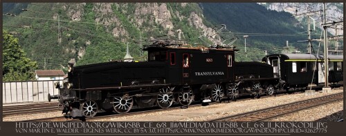 SBB Ce 6 8 II Krokodil mal anders Pennsylvania Railroad Transylvania Kopie