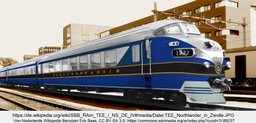 SBB RAm TEE NS DE IV Baltimore and Ohio Fensterband 60 15, blau 5 13 32, gelb 70 50 10grau nten 75, 