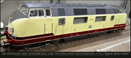 BR 220 ozenblau blau beige V200.0 DB Deutsche Bundesbahn TEE Rheingold Piko Roco