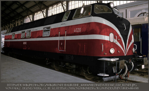RENFE 4000 BR 220 V 200 V 300 BR 230 purpurrot fiktiv (1a)