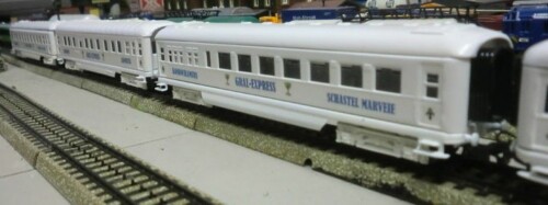 BR 03 weiß grau Parsifal Schürzenwagen Sonderzug roeby Robert ab