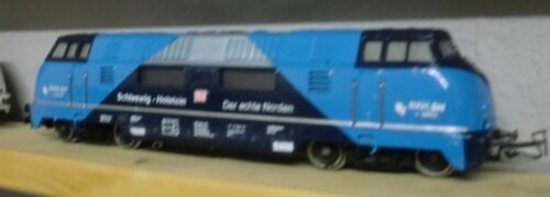BR 220 V 200 Regionalbahn Schleswig Holstein blau hellblau roeby Robert a