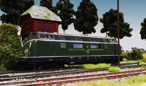 V 200 Vorserie BR 220 Bundespost gruen chromoxidgrün Postzug Post IC (1)