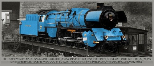 BR 03 Bayern Länderbahn Style what if Fiktion Dampflok Kupfer schwarz blau Brumfda Felix