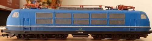BR 103 Postzug Deutsche Bundespost blau Eisenbahnbastler Helmut