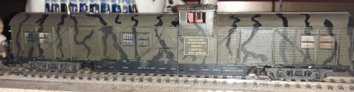 Bij Behelfsgepäckwagen Eisenbahn MilitärtransportBegleitwagen U.S.Corps Eisenbahnbastler Helmut