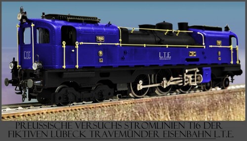 BR 78 Preußische T 16 T16 BR78 Frontführerstand Stromlinienlok Versuchslok Prototyp (1) Kopie
