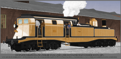 Heilmann_8001_dampdfelektrische_locomotive_Fusee_Electrique_bayrische_Staatsbahn_ocker_Beige_Ausstellungsanstrich.png