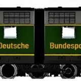 V_300_DR_V_230_DB_Jacoks_Drehgestell_Doppellok_Deutsche_Bundespost_DBP_grun