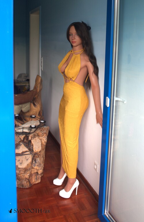 Smoooth SE Doll Cindy Tascha Yellow summerskirt sexy high heels Plateau (1)