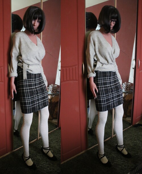 Smoooth Zelex Love Sex Doll puppet wig and Glasses experiment (1)