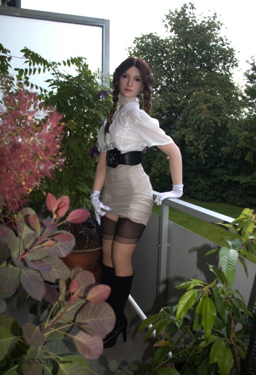 Smoooth SE Doll Cindy Tascha Buiseness Dress Boots Skirt white sexy (6)
