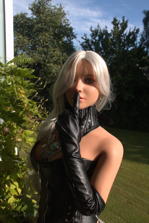 20260712 Smoooth SE Doll Cindy Latex Leather white wig (2)