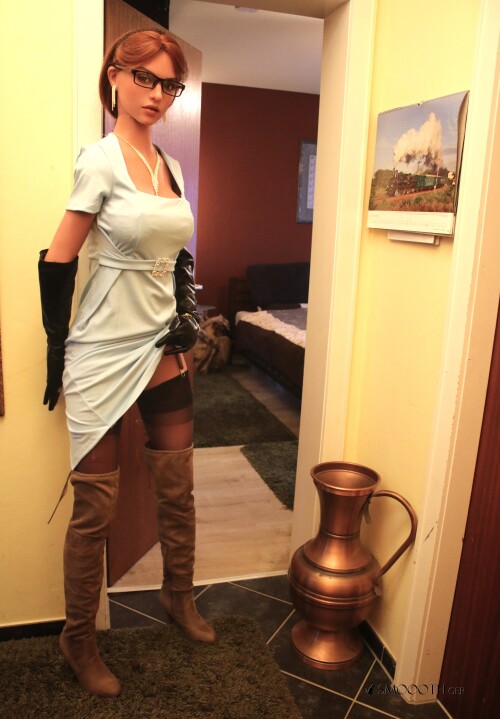 20260210 Smoooth Zelex GE 223 red hair glasses Boots stockings f (2)