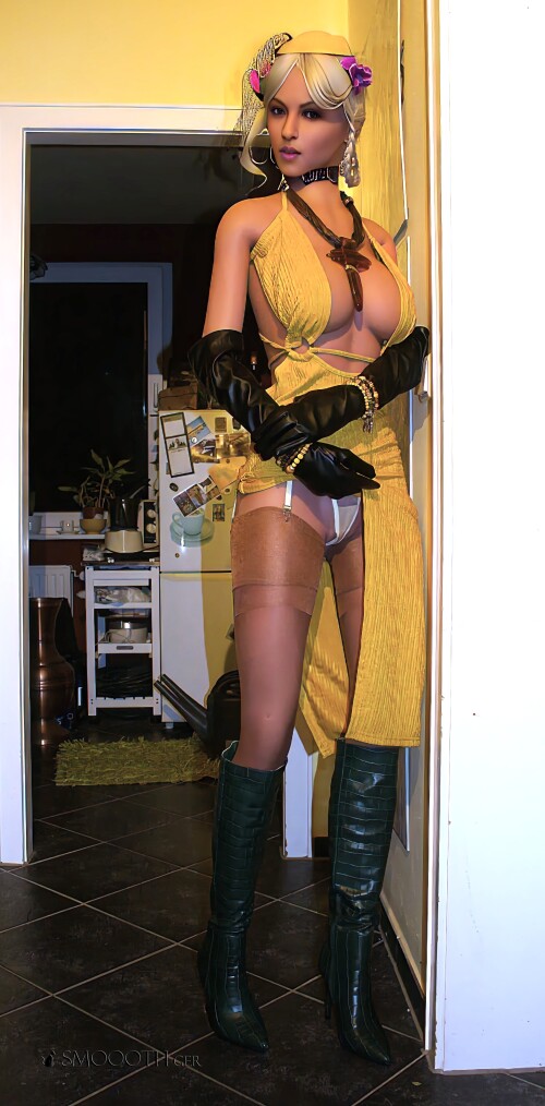 20260731 Smoooth Zelex ZXE223 Katy Wie anziehen yellow ckirt green boots Sex Doll (16)