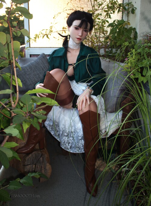 20260802 Smoooth SE Doll Sexy Queena Annabelle boots brown Skirt white green (4)