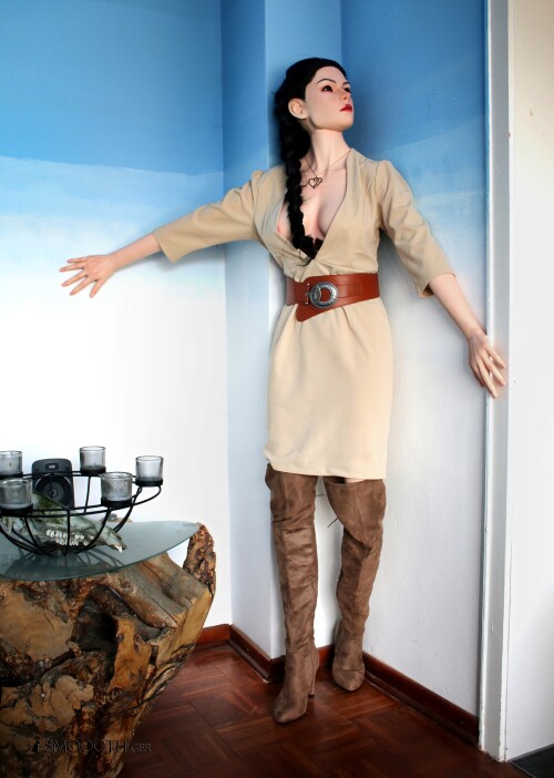 20260407 Smoooth Roseretty Veronica boots overknee brown beige (1)