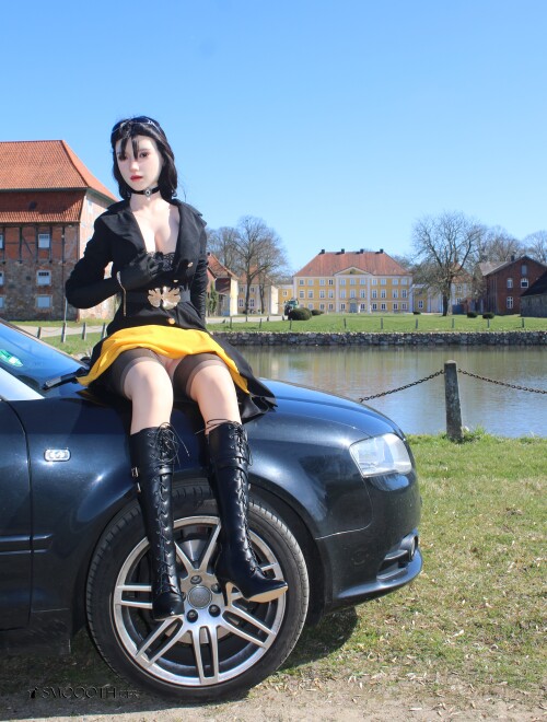 Smoooth SE Doll sex Queena Annabell black boots Stockings Wothersen Schloß (14)