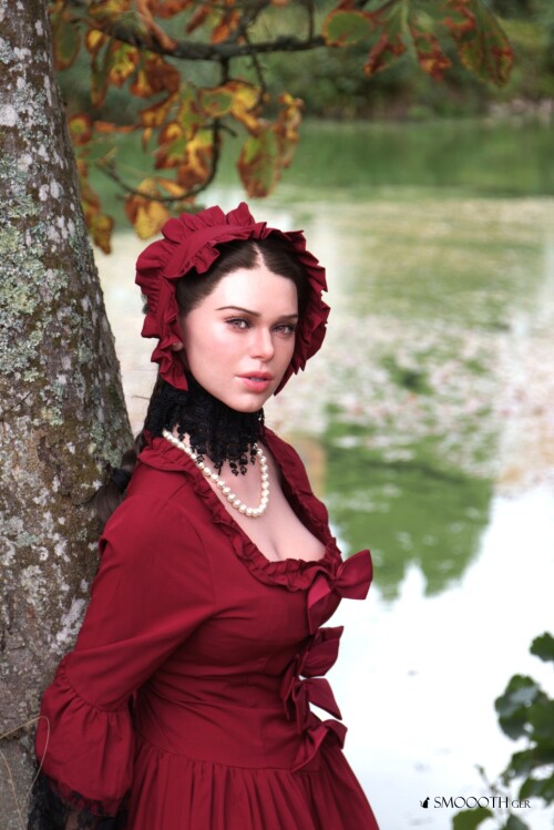 20261008 Smoooth Schloß Glücksburg Fanreal Gina 155G vintage skirt red boots g (3)