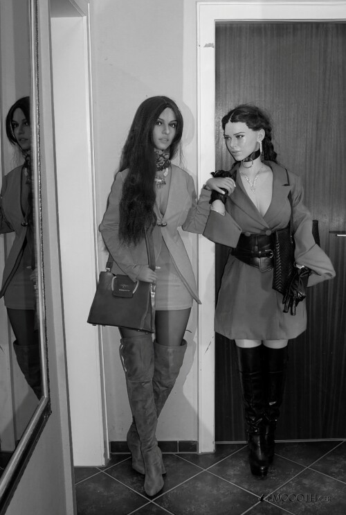 20261018 Smoooth Fanreal Gina 155G Zelex 163D ZXE 223 Buiseness dress short Skirt sexy Boots sex Dol